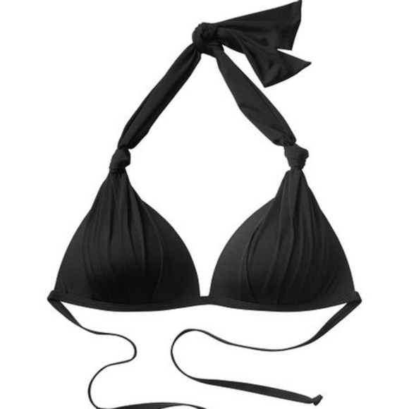NWT Athleta Aqualuxe Halter Bikini In Black - Picture 3 of 3